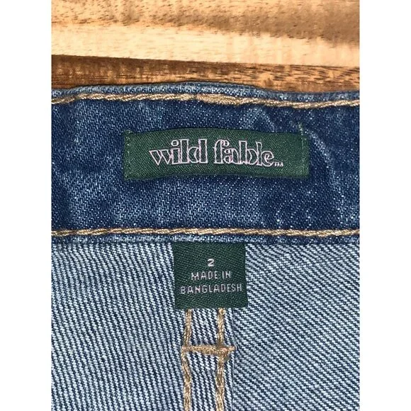 Wild Fable Juniors Teens High-Rise Distressed Cut-Off Denim Shorts Size 2/XS - Picture 9 of 12